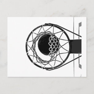 Pop Art Basketball Postcard