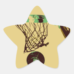 Pop Art Basketball Star Sticker