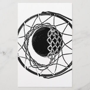 Pop Art Basketball Stationery
