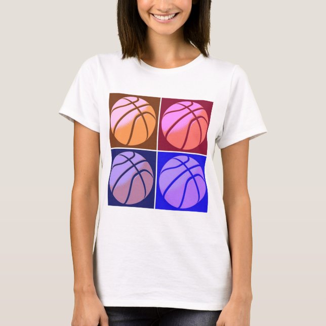 Pop Art Basketball T-Shirt (Front)