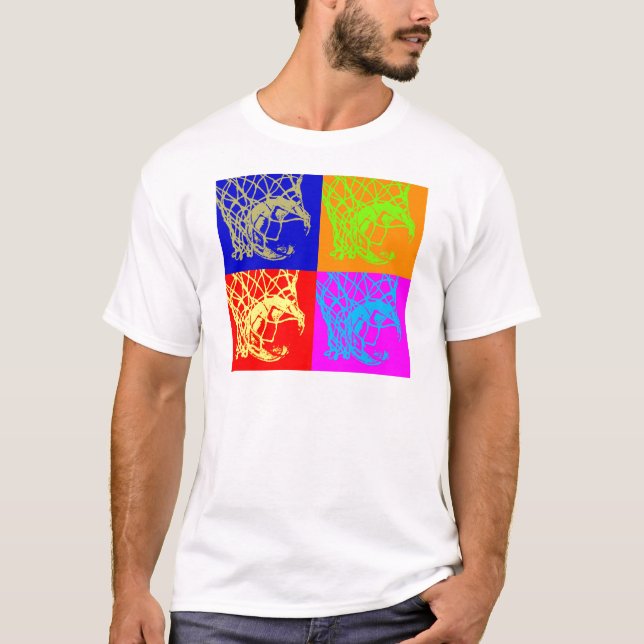 Pop Art Basketball T-Shirt (Front)