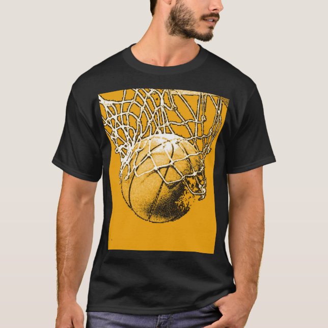 Pop Art Basketball T-Shirt (Front)