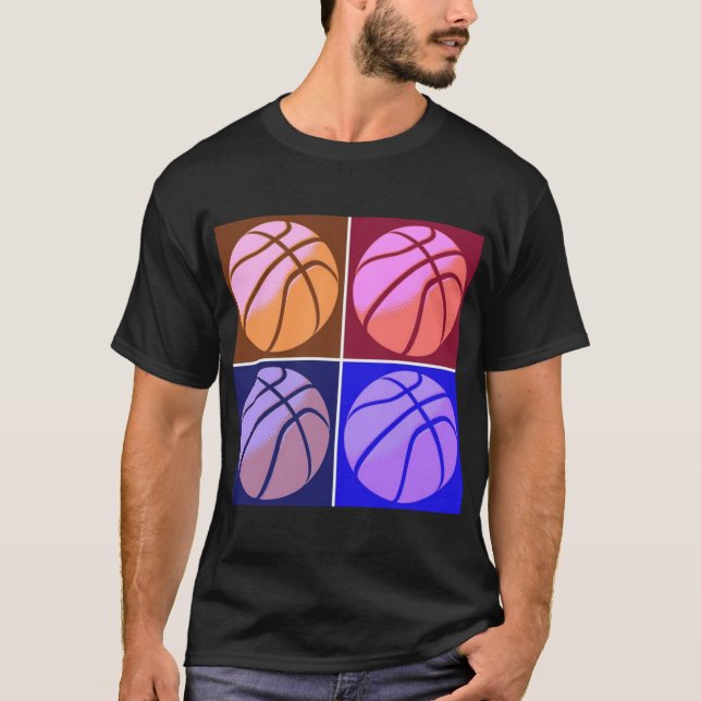 Pop Art Basketball T-Shirt (Front)