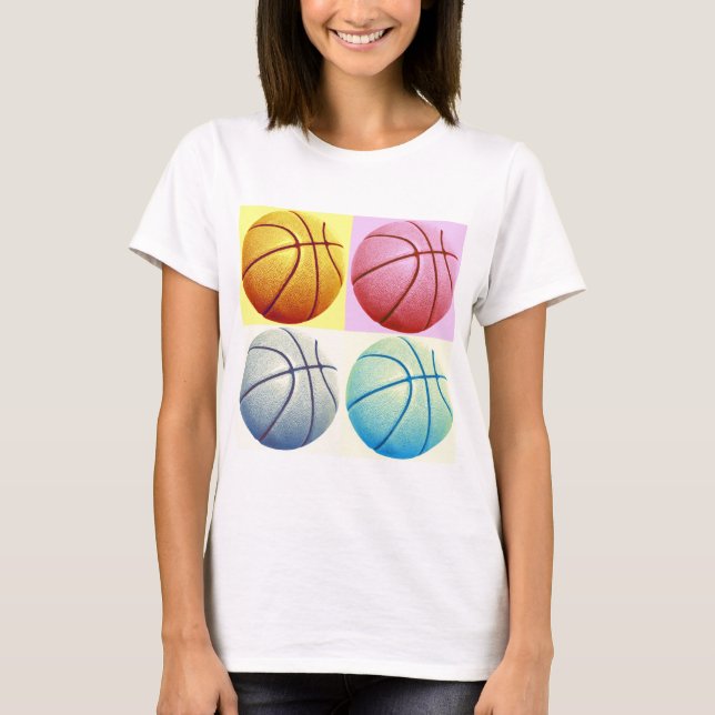 Pop Art Basketball T-Shirt (Front)