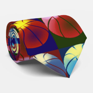 Pop Art Basketball Tie