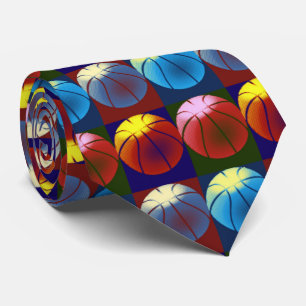 Pop Art Basketball Tie