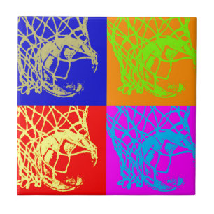 Pop Art Basketball Tile