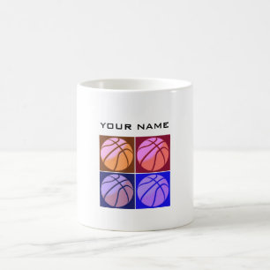 Pop Art Basketball Your Name Coffee Mug