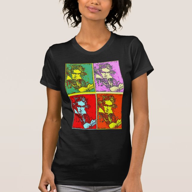 Pop-art Beethoven T-Shirt (Front)