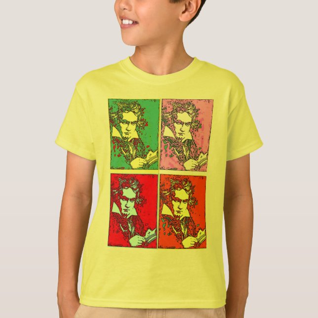 Pop-art Beethoven T-Shirt (Front)