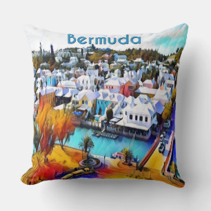 Pop Art Bermuda throw pillow