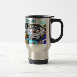 Pop Art Bermuda Travel Mug