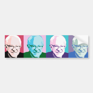 Pop Art Bernie Sanders - Bernie Sanders - .png Bumper Sticker