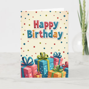 Pop Art Birthday Wishes Card