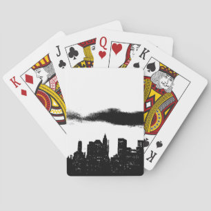 Pop Art Black White NYC New York City Playing Cards