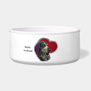 Pop Art Blue Bluetick Coonhound Love Heart
