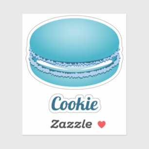 Pop Art Blue Macaron Cookie