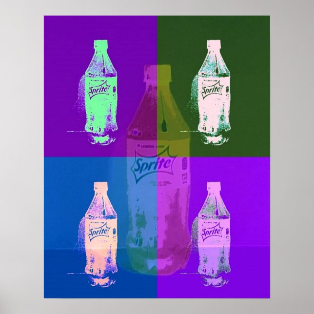 Pop art bottles poster (Front)