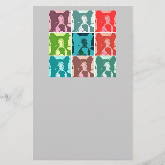 Pop Art Boxers Stationery (Front)