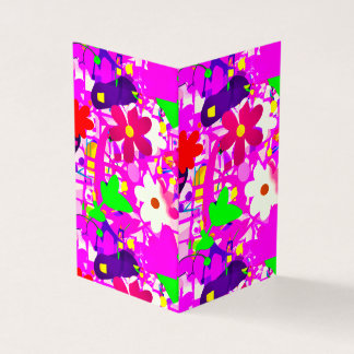 Pop art bright flowers