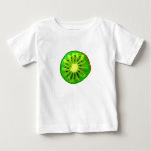 Pop art bright kiwi fruit original watercolour baby T-Shirt