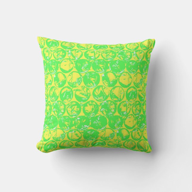 Pop art bubble wrap cushion (Front)