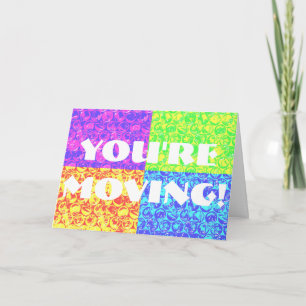 Pop art bubble wrap housewarming card