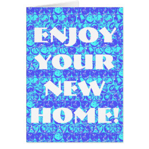 Pop art bubble wrap housewarming card