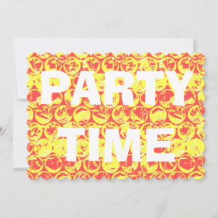 Pop art bubble wrap housewarming party invitation