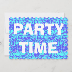 Pop art bubble wrap invitation