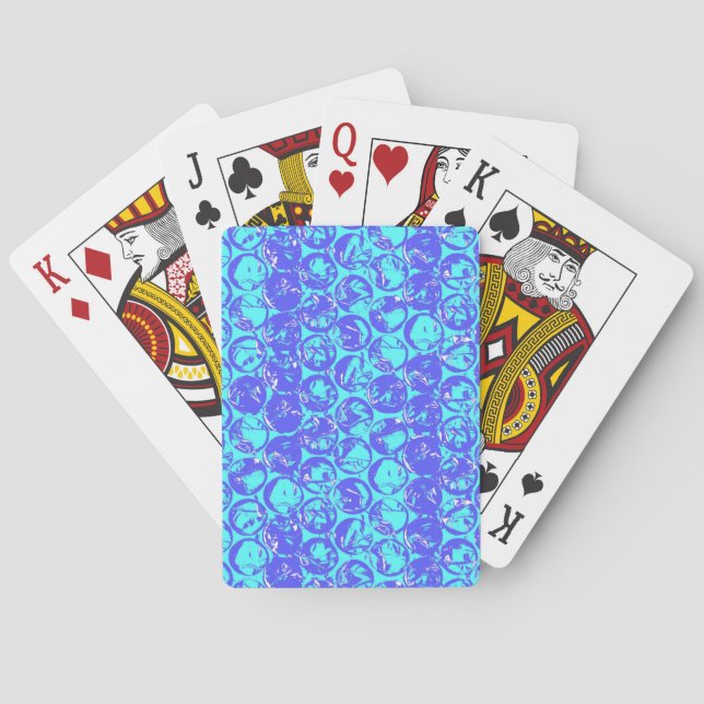 Pop art bubble wrap playing cards (Back)