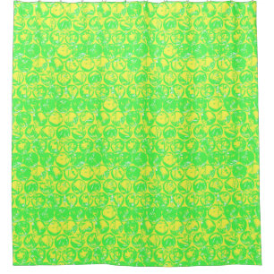 Pop art bubble wrap shower curtain