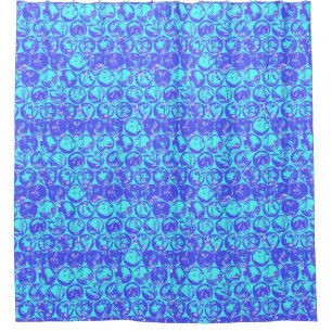 Pop art bubble wrap shower curtain