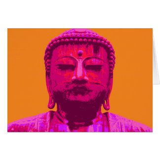 Pop Art Buddha Pink and Orange