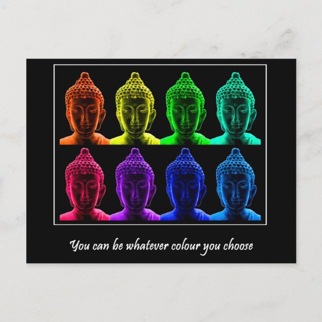 Pop art buddha postcard (Front)