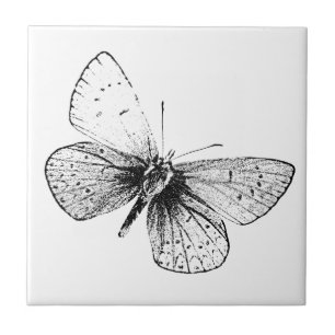 Pop Art Butterfly Tile
