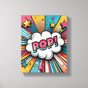 Pop-art canvas print