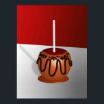 Pop Art Caramel Apple Poster<br><div class="desc">Poster in a Pop art caramel apple drizzled with chocolate - digital art print</div>