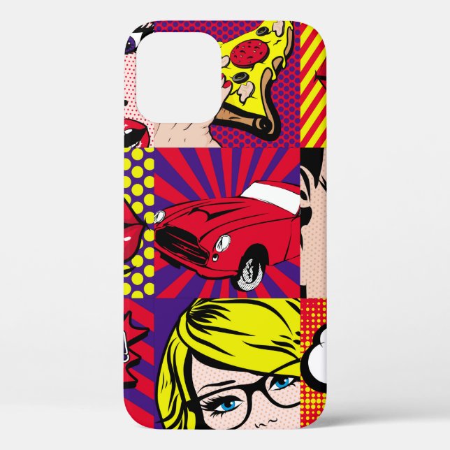 Pop art Card Illustrationpattern,art,comic,pop,ret Case-Mate iPhone Case (Back)