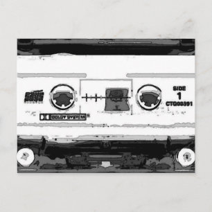 Pop Art Cassette Postcard