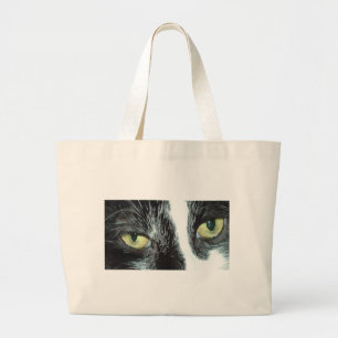 Pop Art Cat Large Tote Bag