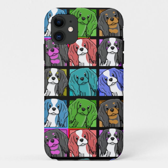 Pop Art Cavalier King Charles Spaniel iPhone 5 Cas Case-Mate iPhone Case (Back)