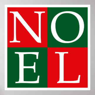 Pop Art Christmas NOEL Poster