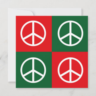 Pop Art Christmas PEACE Holiday Card