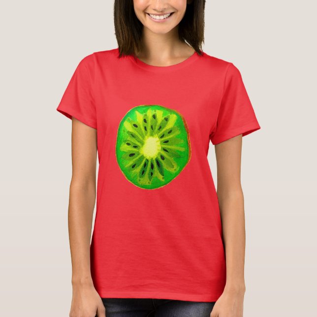 Pop art citrus lime fruit original watercolour T-Shirt (Front)