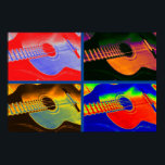 Pop Art Classical Spanish Guitar Poster<br><div class="desc">Musical Instruments Graphic Designs Illustrations - Pop Art Style Classical Guitar Artwork</div>