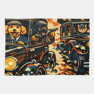 Pop Art Cockapoo gift home decor Tea Towel