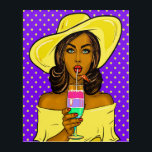 Pop Art Cocktail Chill Acrylic Wall Art<br><div class="desc">I have several versions of this and other fabulous Pop Art Women and Men on my Collections and on the way. I can imagine this throughout a sleek contemporary room or corporate building, as well as a more rustic setting. Please see my Art Category as well as several of my...</div>