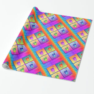 Pop Art COCKTAILS WRAPPING PAPER