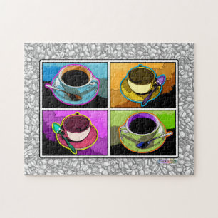Pop Art Coffee Cups Puzzle
